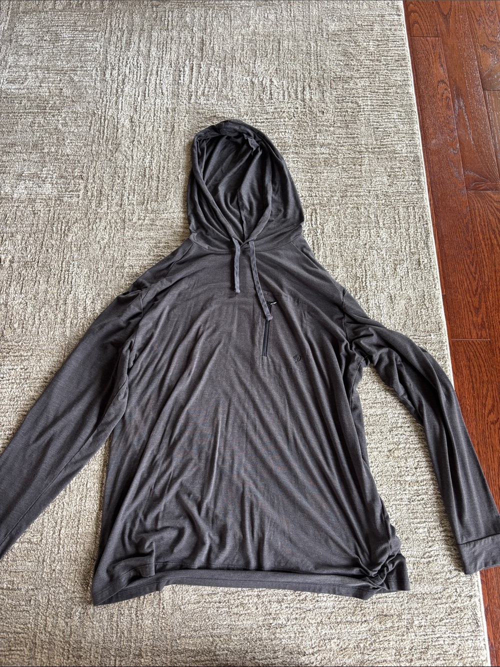 Men's Lightweight bamboo hoodie - Charcoal